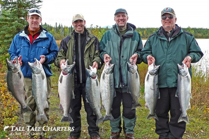 Alaska Silver Salmon Fishing